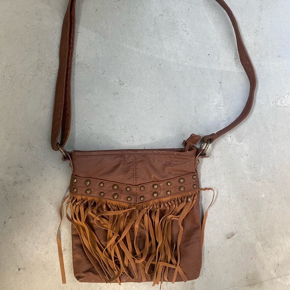Tan/brown fridge crossbody purse